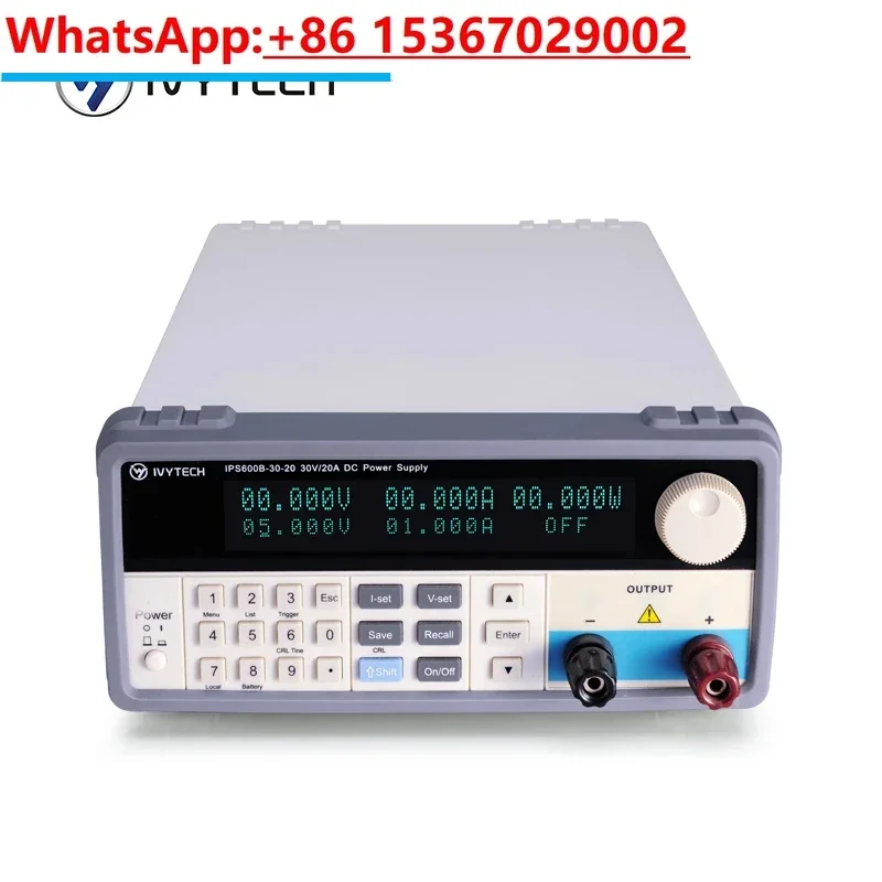 Programmable Dc Power Supply 60V 10A - แหล่งจ่ายไฟ DC แบบตั้งโปรแกรมได้ รุ่น IPS-600B ซีรีส์