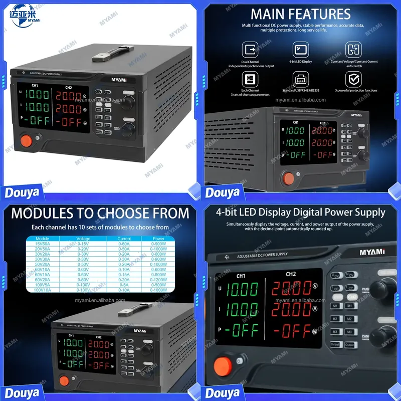 แหล่งจ่ายไฟฟ้าสำหรับห้องปฏิบัต - High Power 60V 20A Bench Power Supply บทวิจารณ์และราคา